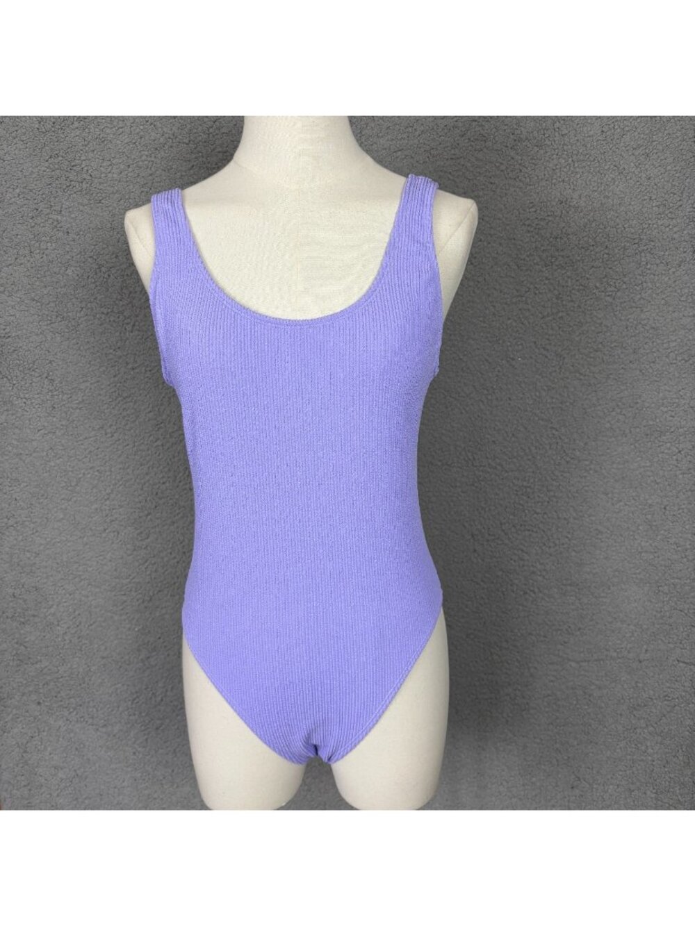 Cotton on Body Women's Scoop Back Cheeky One-Piece Swimsuit Purple Medium NWT's.